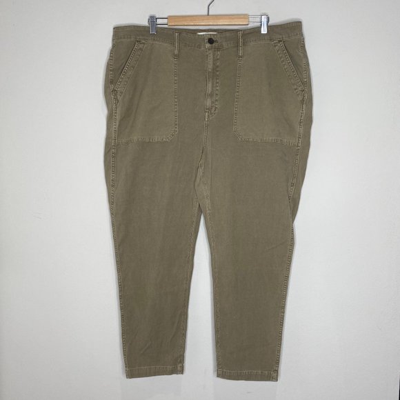Madewell Curvy Stovepipe Fatigue Pants Tencel Lyocell Edition NWT - Picture 3 of 15